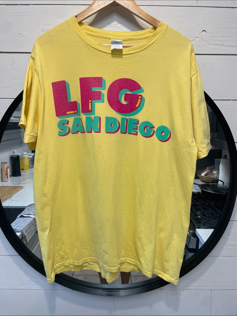 LFGSD San Diego Baseball Fan T-Shirt Men’s Large Cotton San Diego Sports Tee